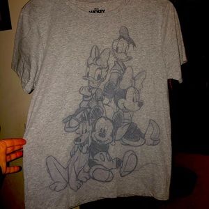 Mikey and friends tee shirt grey